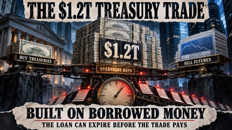 Hedge funds built a $1.2 trillion Treasury trade on money they have to keep borrowing
