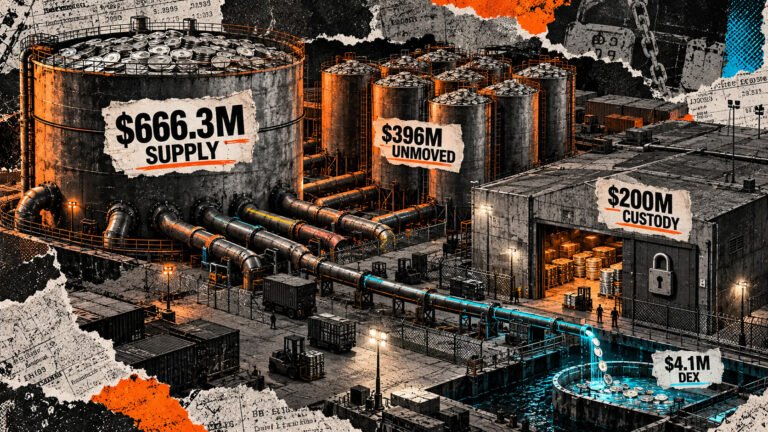 Open USD supply hits $666 million as 10 wallets trap most tokens